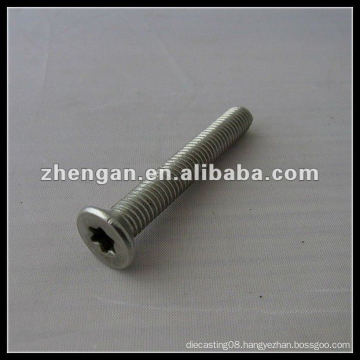 Factory custom stainless steel torx flat head screw